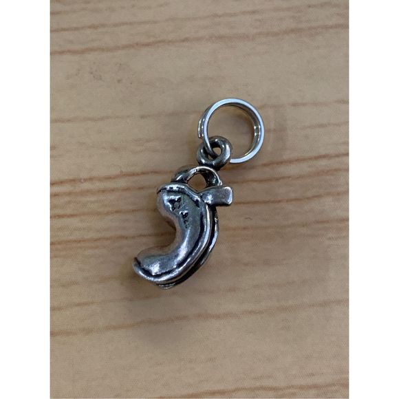 925 Fortune Cookie Sterling Silver Jewelry Charm - Picture 2 of 3